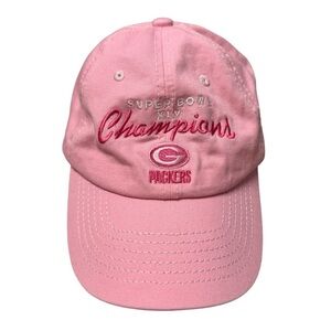 Green Bay Packers hat pink Super Bowl Champions XLV 2011